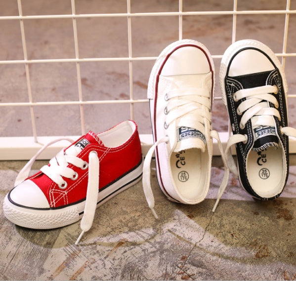 Canvas Shoes Non-slip Casual Shoes Student Parent-child Shoes New Baby Shoes White Shoes My Store