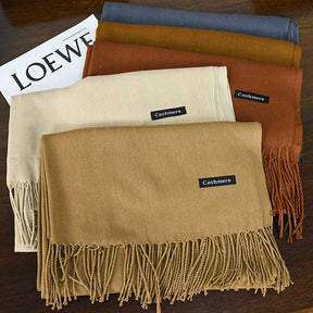 Annual Meeting Warm Cashmere Tassel Scarf My Store