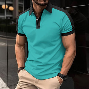 Men's Short Sleeve Business Shirt Summer Casual Polo Shirts My Store