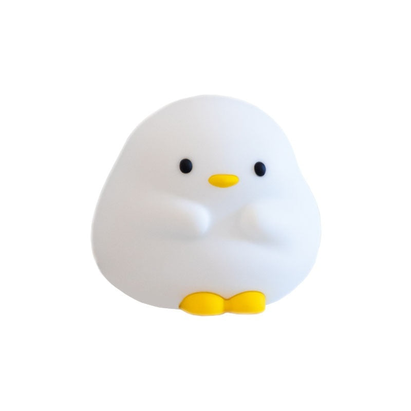 Cute Duck LED Night Lamp Cartoon Silicone USB Rechargeable Sleeping Light Touch Sensor Timing Bedroom Bedside Lamp For Kid Gift Home Decor My Store