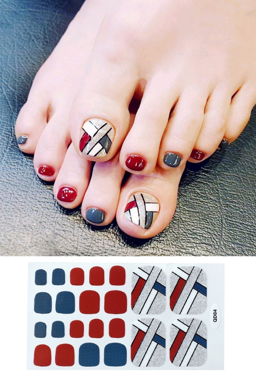 Nail Foot Sticker Cute Waterproof Foot Nail Sticker My Store