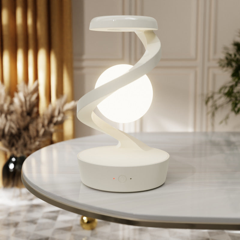 Rotating Moon Desk Lamp With Phone Wireless Charging Sensor Control Table Lamps Decorative Desktop Lamp Small Night Lamp Home Decor My Store