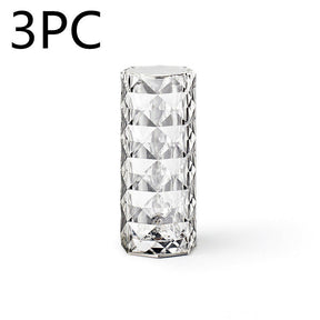 Nordic Crystal Lamp USB Table Lamps Bedroom Touch Dimming Atmosphere Diamond Night Light Rose Projector Lamp Decor My Store