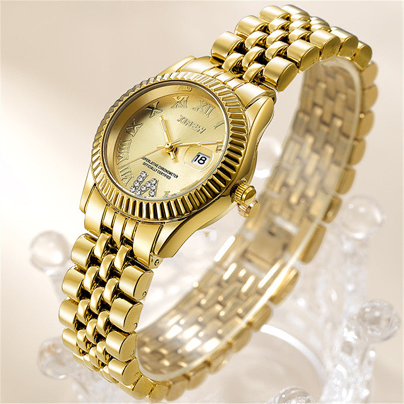 Children's Fashion Casual Alloy Belt Calendar Quartz Watch My Store