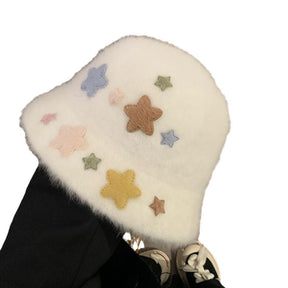 Autumn And Winter Make Your Face Look Smaller Plush Fisherman Hat Warm My Store