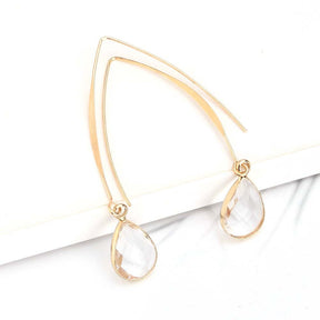 Simple Personality Crystal Water Drop Earrings My Store