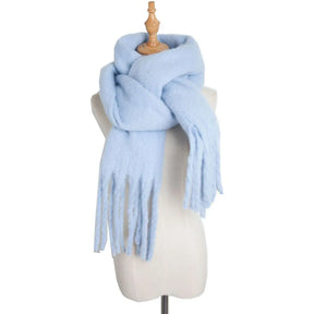 Mohair Twist Braid Plush Scarf For Women Winter Thickened My Store