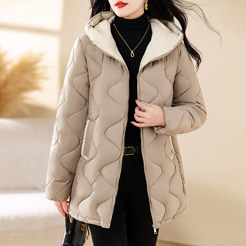 Winter Disposable Cotton-padded Coat For Women Padded Down Jacket Korean Style Mid-length Warm Jacket For Women My Store