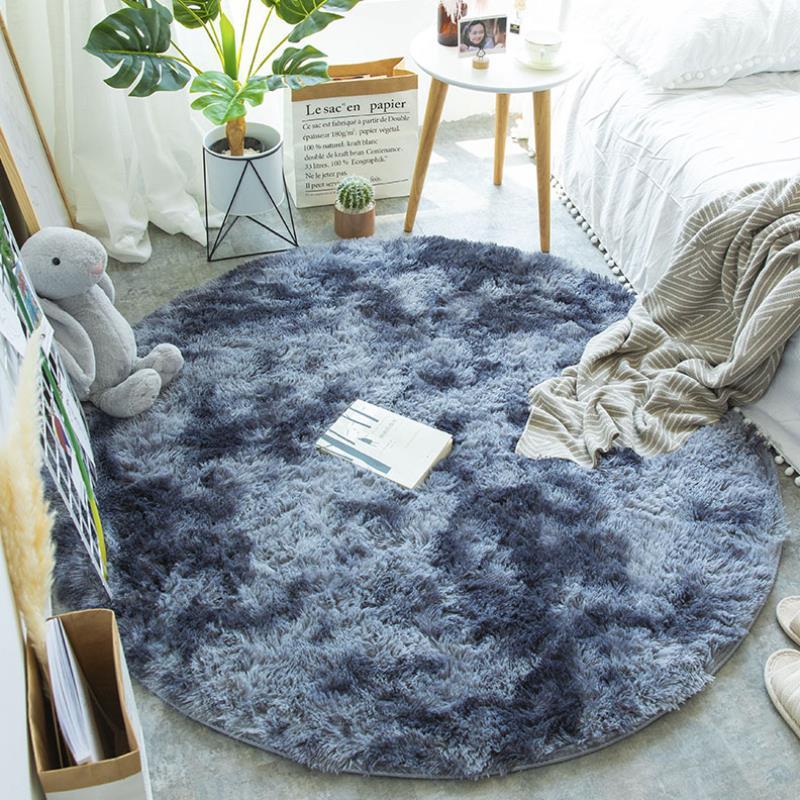 Fluffy Round Rug Carpets For Living Room Decor Faux Fur Carpet Kids Room Long Plush Rugs For Bedroom Shaggy Area Rug Modern Mat My Store