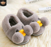 Winter cute cartoon kids cotton shoes for men and women baby shoes small yellow duck cotton slippers children My Store