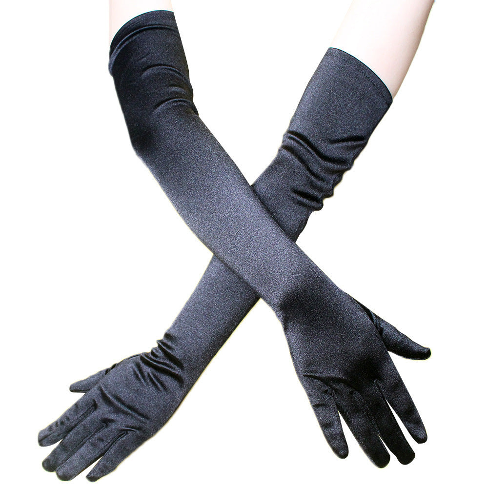 Women's Long Dress Satin Gloves My Store