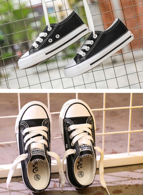 Canvas Shoes Non-slip Casual Shoes Student Parent-child Shoes New Baby Shoes White Shoes My Store