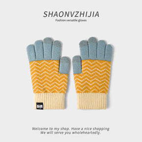 Pineapple Knitted Woolen Gloves Women's Winter My Store