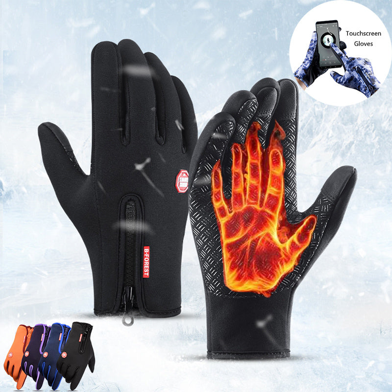 Winter Gloves Touch Screen Riding Motorcycle Sliding Waterproof Sports Gloves With Fleece My Store