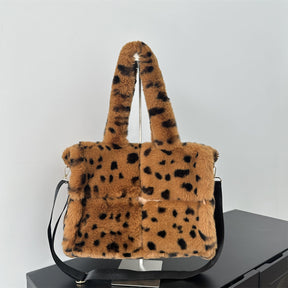 Leopard Print Tote Shoulder Messenger Bag Large Capacity My Store