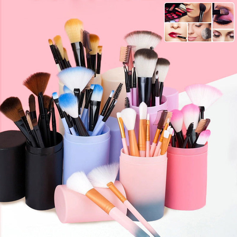 12pcs Makeup Brush Set Blush Eyeshadow Eyelash Highlighter Makeup Brush My Store