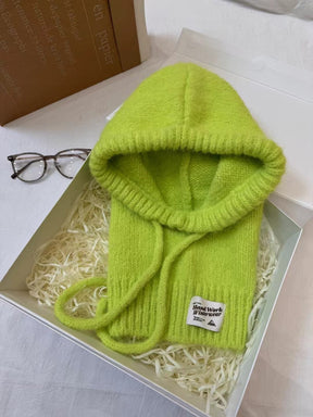 Autumn And Winter New Good-looking Scarf Integrated Knitting Warm Ear Protection My Store