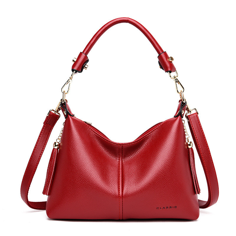 Soft Leather Mother Bag All-match One-shoulder Fashion Trendy Handbag My Store