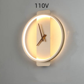 Nordic Wall Lamp Bedroom Bedside Lamp Clock Modeling Lamp My Store