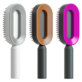 Self Cleaning Hair Brush For Women One-key Cleaning Hair Loss Airbag Massage Scalp Comb Anti-Static Hairbrush My Store