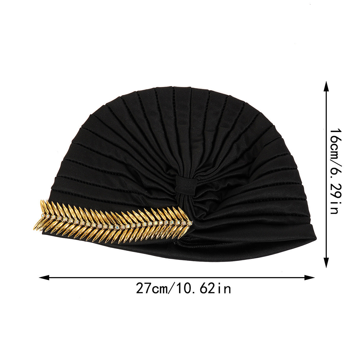 New Rhinestone Turban Cap For Women Pleated Elastic Head Wrap Stylish Ramadan Head Scarf Bonnet Chemo Cap Wedding African Hat My Store