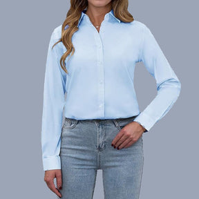 European And American Loose Fashion Temperament Pure Color Shirt My Store