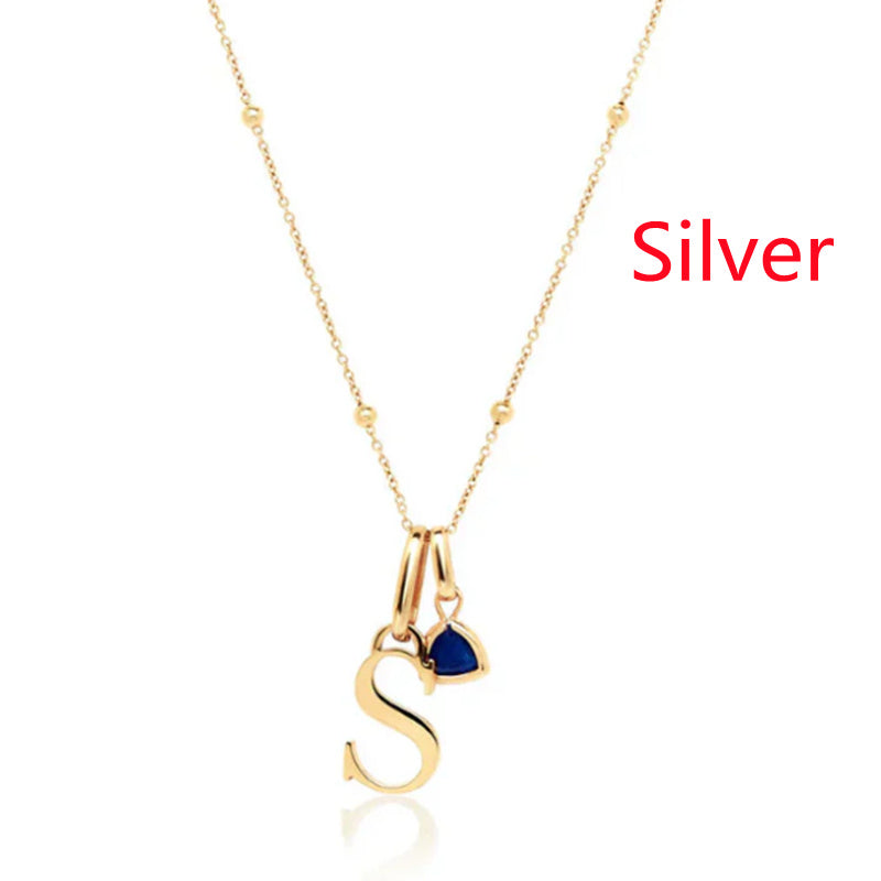 Stainless Steel Letter Pendant Customized Necklace My Store