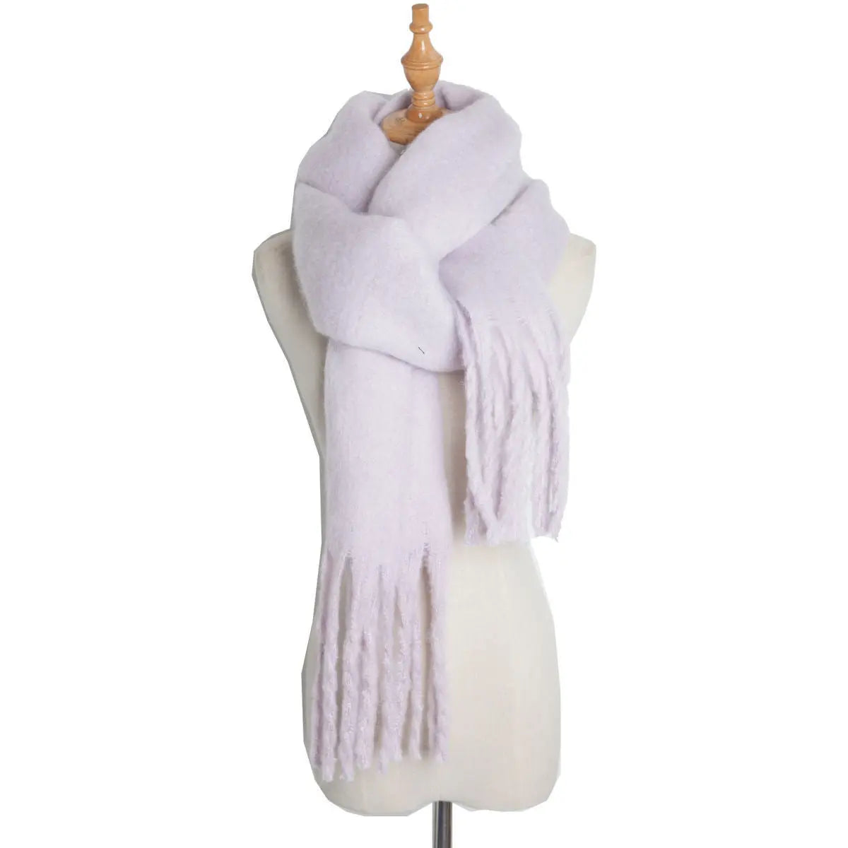 Mohair Twist Braid Plush Scarf For Women Winter Thickened My Store