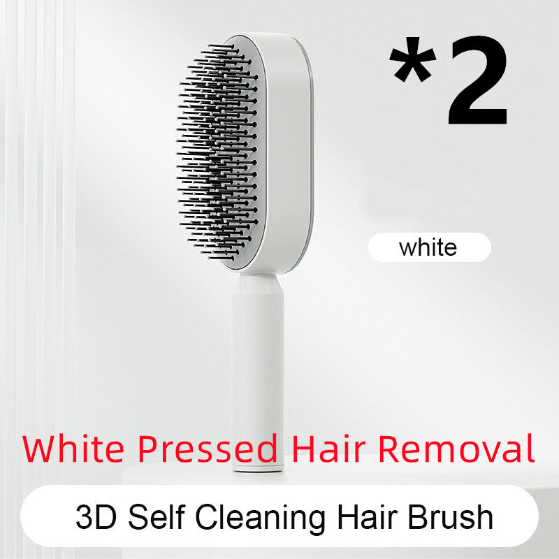 Self Cleaning Hair Brush For Women One-key Cleaning Hair Loss Airbag Massage Scalp Comb Anti-Static Hairbrush My Store