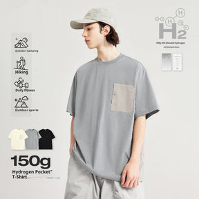 Hydrogen Pocket T-shirt Light Technology Self-developed Fabric Outdoor Short Sleeve My Store