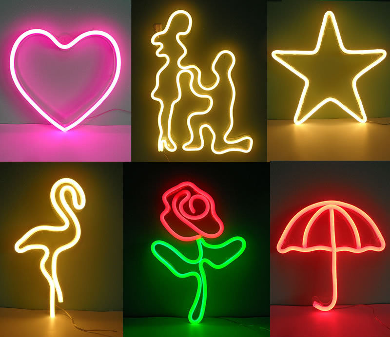 Led neon lights hanging wall decorative lights opening neon lights My Store