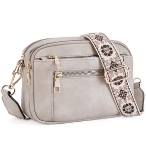 Cow Color Matching Multifunctional Zipper Crossbody Bag My Store