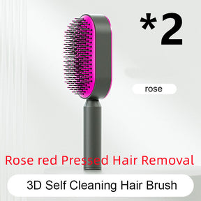 Self Cleaning Hair Brush For Women One-key Cleaning Hair Loss Airbag Massage Scalp Comb Anti-Static Hairbrush My Store