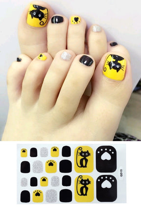 Nail Foot Sticker Cute Waterproof Foot Nail Sticker My Store