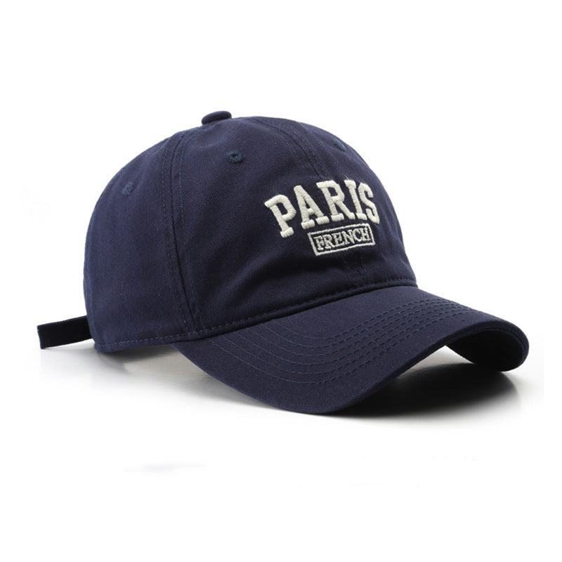 Personalized Washed Letters Embroidered Peaked Cap Outdoor Travel My Store