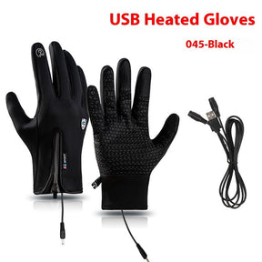 USB Electric Heating Heating Gloves Winter Outdoors Sports Skiing Warm Waterproof Non-slip My Store