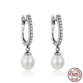 Rhinestone Pearl Personalized Sterling Silver S925 Fashion Stud Earrings For Women My Store