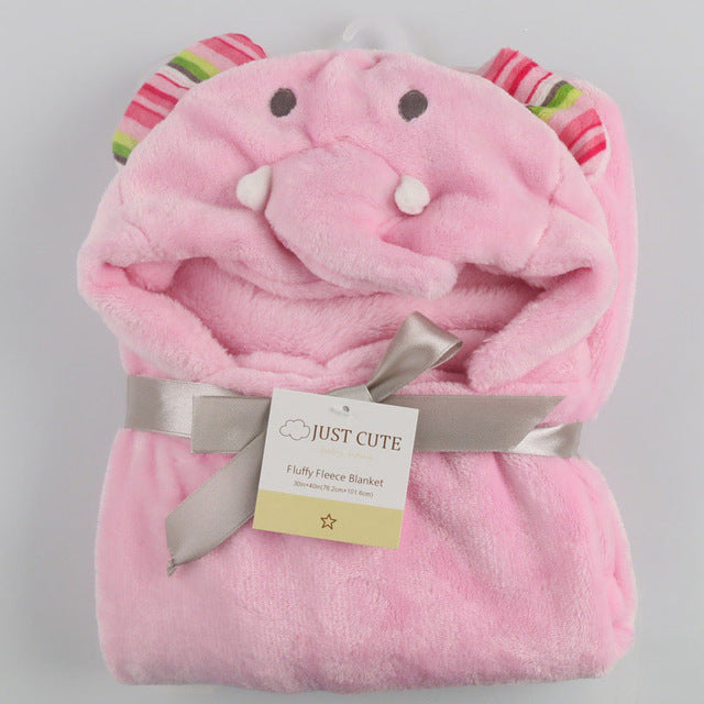 Baby fleece bath towel hooded towels bathrobe My Store