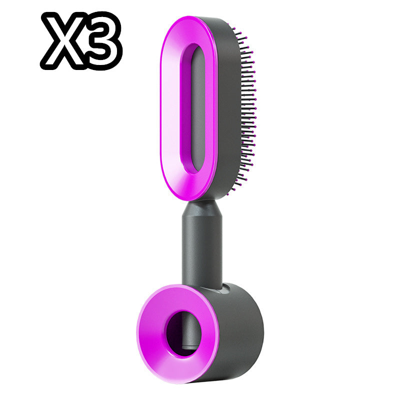 Self Cleaning Hair Brush For Women One-key Cleaning Hair Loss Airbag Massage Scalp Comb Anti-Static Hairbrush My Store