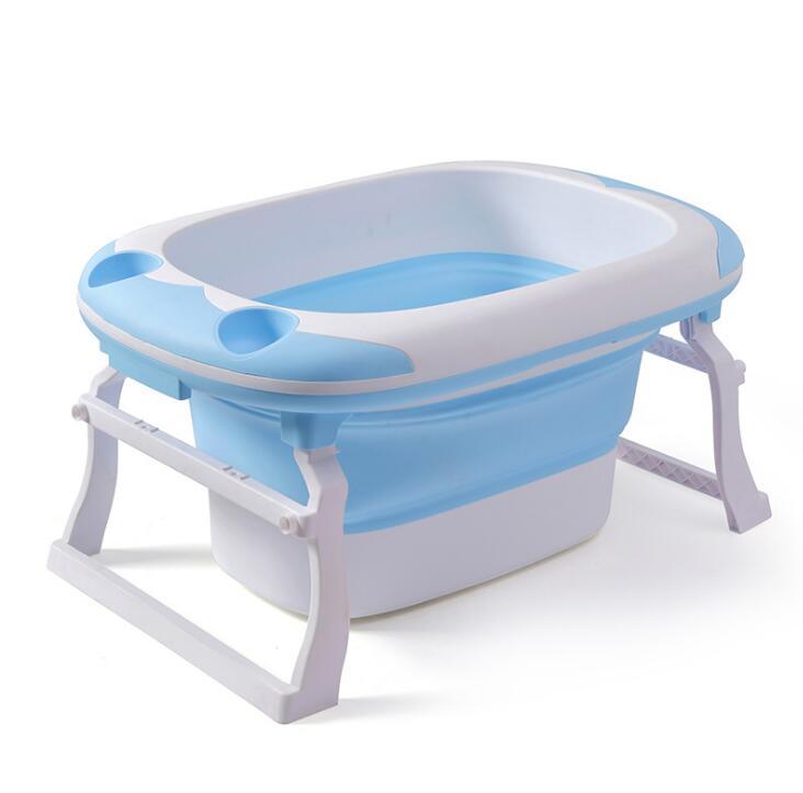 Baby folding tub large can sit thick bath tub My Store