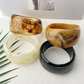 Marble Pattern Acrylic Bracelet Irregular Female My Store