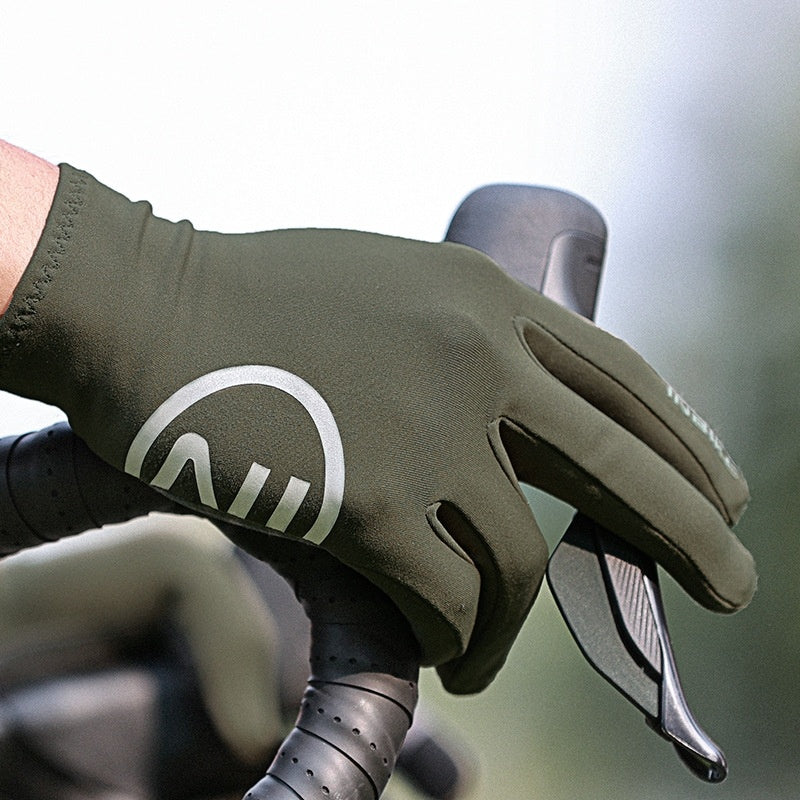 Riding Gloves Fleece-lined Warm Full Finger Touch Screen Shock Absorption My Store