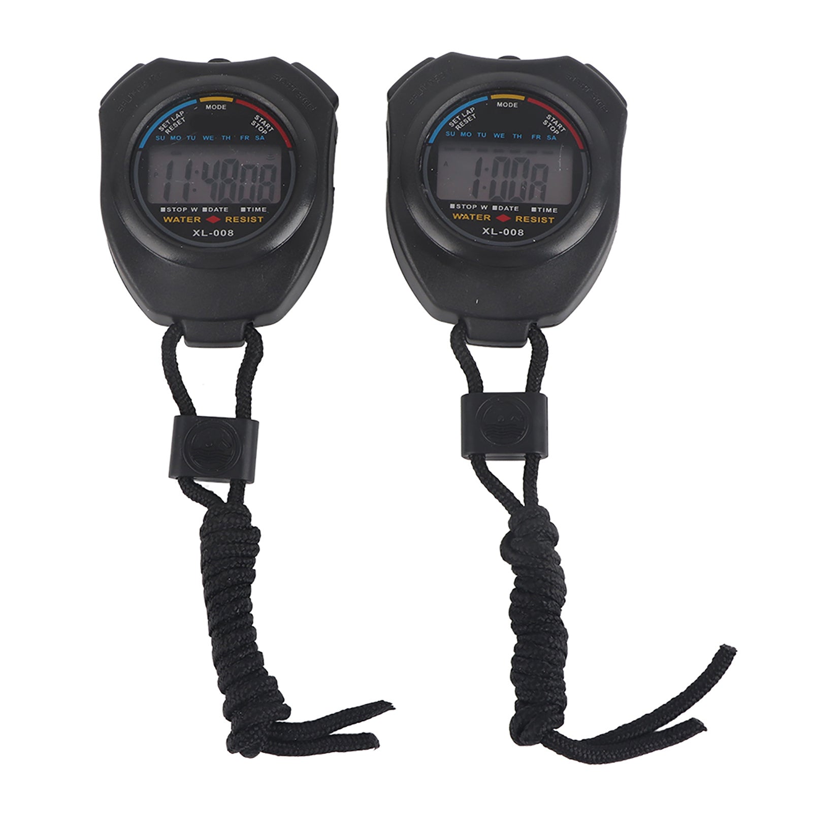 2 PCS Sports Stopwatch Timer, Multifunctional Digital LCD Handheld Stopwatch for Racing/Running My Store