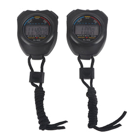 2 PCS Sports Stopwatch Timer, Multifunctional Digital LCD Handheld Stopwatch for Racing/Running My Store