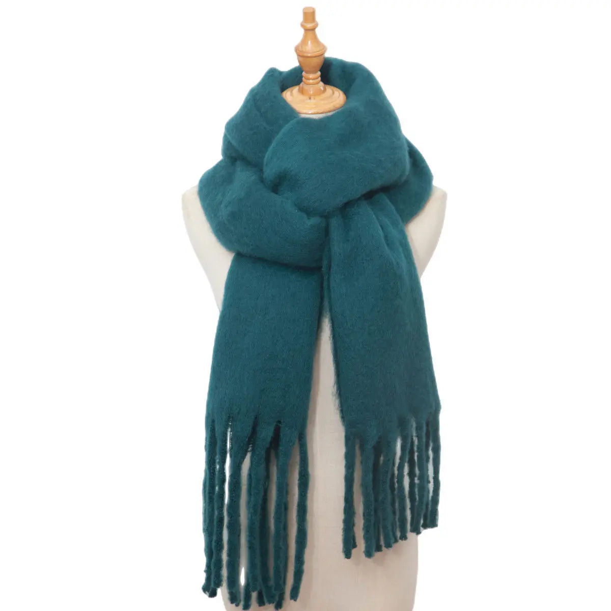 Mohair Twist Braid Plush Scarf For Women Winter Thickened My Store