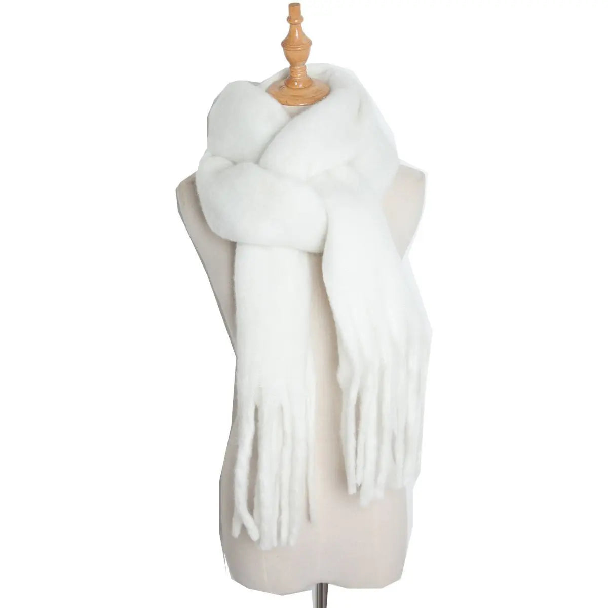 Mohair Twist Braid Plush Scarf For Women Winter Thickened My Store