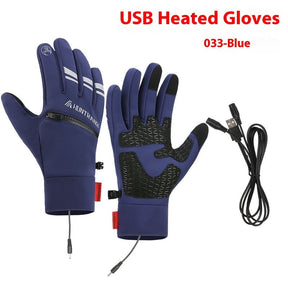 USB Electric Heating Heating Gloves Winter Outdoors Sports Skiing Warm Waterproof Non-slip My Store