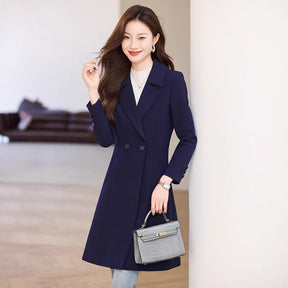 Black Suit Trench Coat Coat For Women Autumn My Store