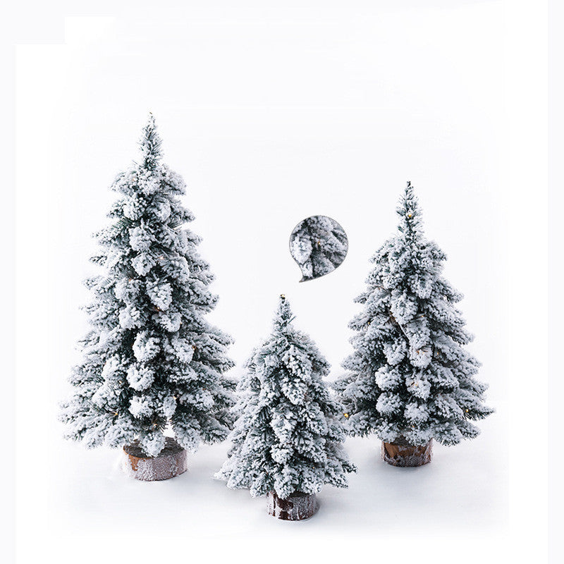 Christmas Small Flocking Tree Mini Christmas Tree My Store