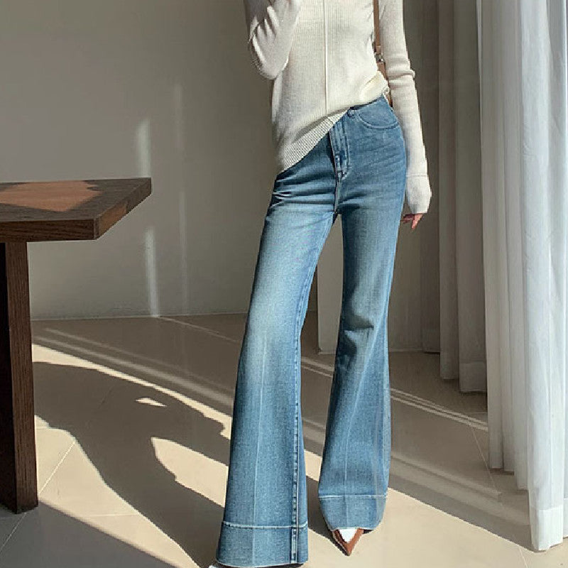 French Style Temperament Retro Washed Jeans For Women My Store